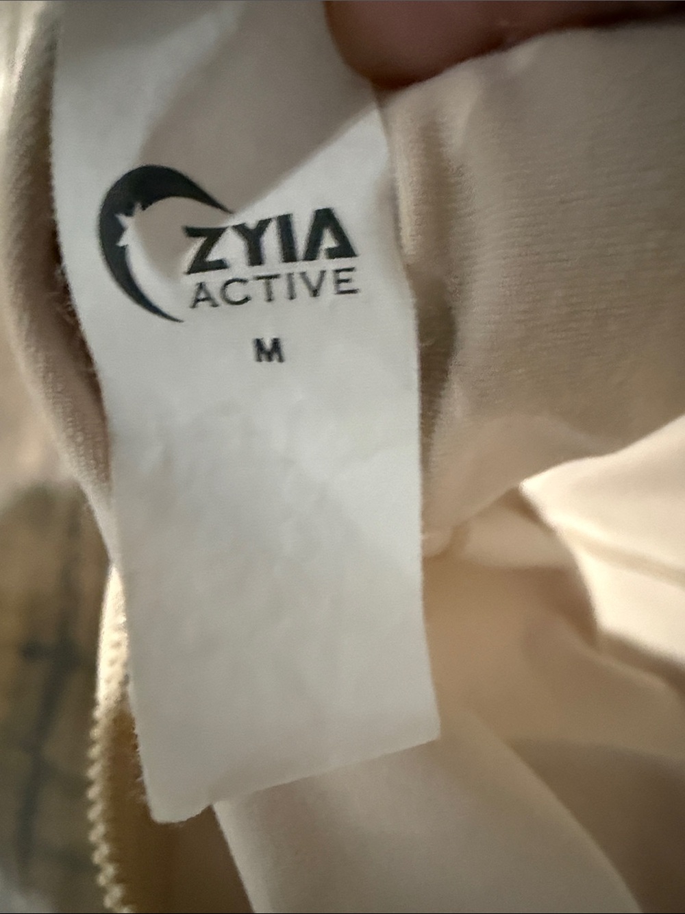 ZYIA Light Beige Zip-Up Utility Jacket - Picture 3 of 3